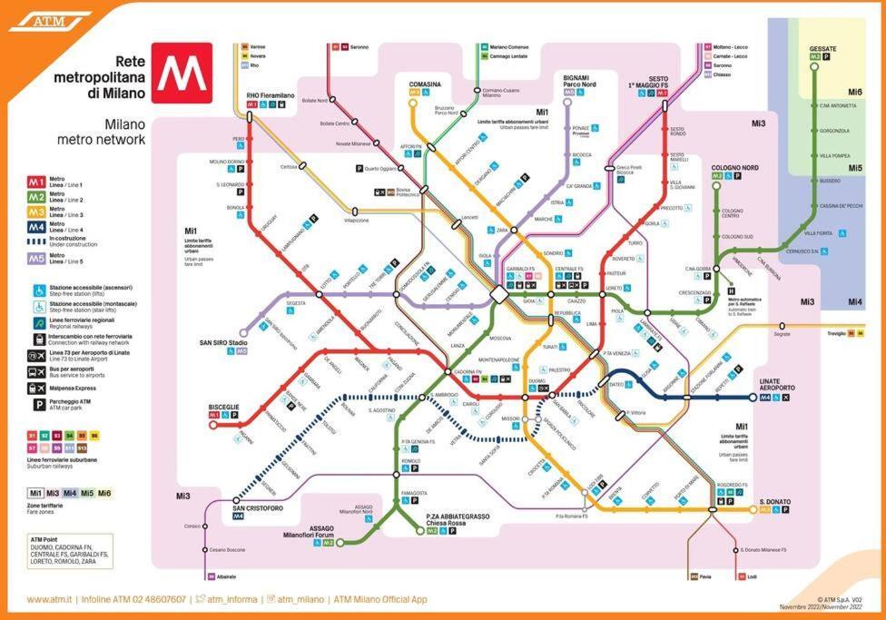 Monolocale Metro M3 Affori Leilighet Milano Eksteriør bilde